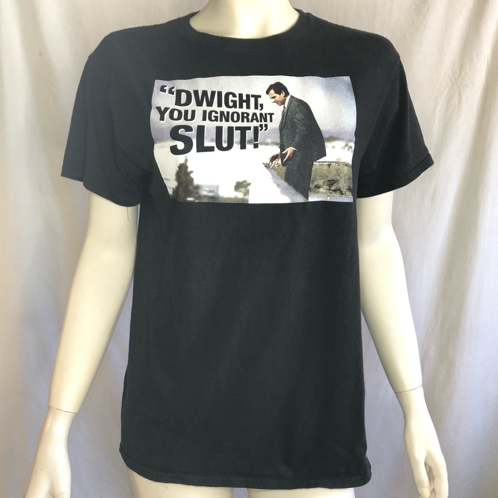 The Office tv show Michael Mens black t shirt size medium